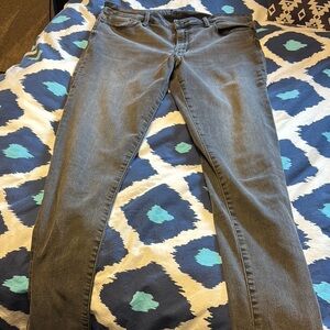 Abercrombie & Fitch Charcoal Gray Skinny Jeans